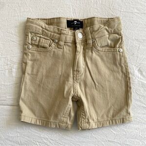 7 for all mankind khaki denim shorts for spring boys size 2T